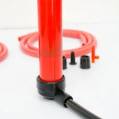 EYEPOWER Pompe à Main Multifonctionnelle | Pour Gonfler / Aspirer Air Et Liquides | Pour Vider Transférer Essence Carburant Eau | Gonfleur Manuel Pour Vélo Ballons | Rouge - Rot -EYEPOWER Soldes Magasin 10973955 4