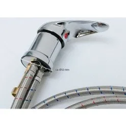 Eyepower Douchette + Tuyau Flexible 115cm De Long + Mitigeur Pour Coiffeurs Professionnels | Pomme De Douche Mobile à Installer Bac à Shampoing Pour Laver Les Cheveux Shampooiner Dans Les Salons De Coiffure -EYEPOWER Soldes Magasin 10973998 4