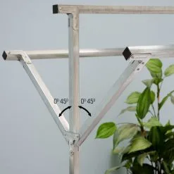 Portant Eyepower 100% Métal | Pliant Portable Polyvalent | 3 Barres | Penderie à Vêtement 150 Cm Long | Argenté - Silber -EYEPOWER Soldes Magasin 10974083 5