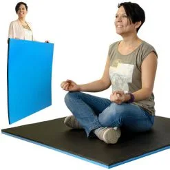 Eyepower Tapis Puzzle De Sport 90x90cm En Mousse EVA 25mm D'épaisseur Extensible Incl Encadrement Noir Bleu - Schwarz -EYEPOWER Soldes Magasin 10974130 5