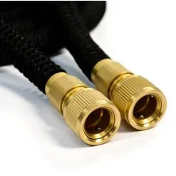 Eyepower Tuyau Pour Arroser élastique | Magic Hose Extensible 3 Fois Sa Longueur De 5m à 15m + Pistolet D'Arrosage | Connecteurs En Laiton | Noir - Schwarz -EYEPOWER Soldes Magasin 10974192 3