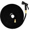 Eyepower Tuyau Pour Arroser élastique | Magic Hose Extensible 3 Fois Sa Longueur De 7,5m à 22,5m + Pistolet D'Arrosage | Connecteurs En Laiton | Noir - Schwarz
