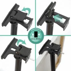 EYEPOWER Chevalet De Campagne 155 Cm EPR-YU-115 - Schwarz -EYEPOWER Soldes Magasin 10974284 5