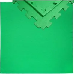Eyepower Tapis Puzzle De Fitness 90x90cm Incl Embouts Extensible Protection Sol De Sport En Mousse EVA épais 12mm Vert - Grün