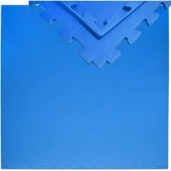 Eyepower Tapis Puzzle De Fitness 90x90cm Incl Embouts Extensible Protection Sol De Sport En Mousse EVA épais 12mm Bleu - Blau