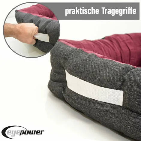 EYEPOWER Couchette Animale Niclas M Bordeaux 3 EYEPOWER Couchette Animale Niclas M Bordeaux – Image 3