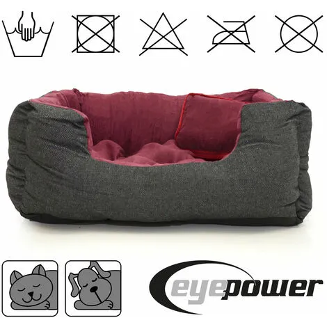 EYEPOWER Couchette Animale Niclas M Bordeaux 4 EYEPOWER Couchette Animale Niclas M Bordeaux – Image 4