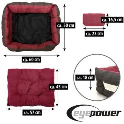 EYEPOWER Couchette Animale Niclas M Bordeaux 9 EYEPOWER Couchette Animale Niclas M Bordeaux -EYEPOWER Soldes Magasin 10974425 5