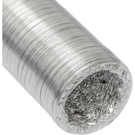 Gaine Aluminium Ø100mm Pour Hotte Extracteur D'air Aérateur Climatiseur | 10m Tuyau En Alu Flexible Extensible Résistant à La Chaleur De Eyepower - Silber 1 Gaine Aluminium Ø100mm Pour Hotte Extracteur D'air Aérateur Climatiseur | 10m Tuyau En Alu Flexible Extensible Résistant à La Chaleur De Eyepower - Silber