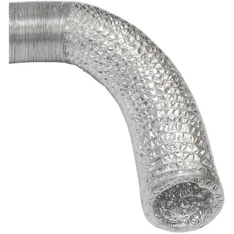 Gaine Aluminium Ø100mm Pour Hotte Extracteur D'air Aérateur Climatiseur | 10m Tuyau En Alu Flexible Extensible Résistant à La Chaleur De Eyepower - Silber 2 Gaine Aluminium Ø100mm Pour Hotte Extracteur D'air Aérateur Climatiseur | 10m Tuyau En Alu Flexible Extensible Résistant à La Chaleur De Eyepower - Silber – Image 2