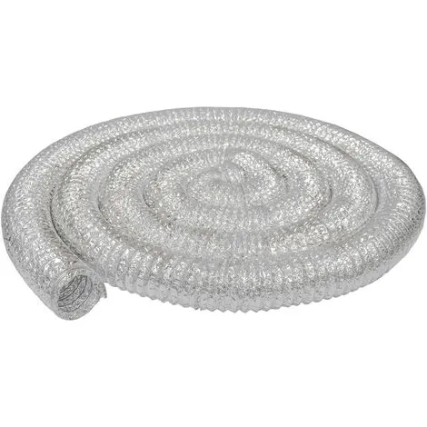Gaine Aluminium Ø100mm Pour Hotte Extracteur D'air Aérateur Climatiseur | 10m Tuyau En Alu Flexible Extensible Résistant à La Chaleur De Eyepower - Silber 4 Gaine Aluminium Ø100mm Pour Hotte Extracteur D'air Aérateur Climatiseur | 10m Tuyau En Alu Flexible Extensible Résistant à La Chaleur De Eyepower - Silber – Image 4
