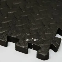 Eyepower Set 4 Pièces Tapis Puzzle De Fitness Protection Sol De Sport En EVA épais 20mm Extensible Réversible Noir - Schwarz -EYEPOWER Soldes Magasin 10977812 3