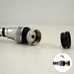 EYEPOWER Aérateur De Robinet Pivotant 360° | Tuyau 12 Cm Long | Economiseur D'Eau | 2 Jets | Compatible Filetage M22 / M24 - Schwarz -EYEPOWER Soldes Magasin 10977898 3