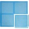 EYEPOWER Tapis De Piscine 1,59 M² - 4 Tapis De Sol EVA 62x62 Jeu De Dalles De Protection - Blau