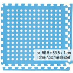 EYEPOWER Tapis De Piscine 1,59 M² - 4 Tapis De Sol EVA 62x62 Jeu De Dalles De Protection - Blau 7 EYEPOWER Tapis De Piscine 1,59 M² - 4 Tapis De Sol EVA 62x62 Jeu De Dalles De Protection - Blau -EYEPOWER Soldes Magasin 10977969 3