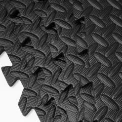 Eyepower Protections Sol En EVA Mousse Tapis Puzzle De Fitness Sport Composé De 4 Fragments + 8 Cadres Dimension Globale 1,59qm Extensible Noir - Schwarz -EYEPOWER Soldes Magasin 10978047 5