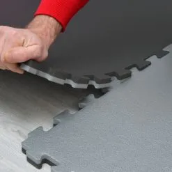 Eyepower Tapis Puzzle De Fitness 90x90cm Protection Sol De Sport En Mousse EVA épais 20mm Extensible Réversible Gris Noir - Schwarz -EYEPOWER Soldes Magasin 10978066 5