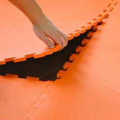 Eyepower Tapis Puzzle De Fitness 90x90cm Incl Embouts Extensible Protection Sol De Sport En Mousse EVA épais 12mm Orange - Orange -EYEPOWER Soldes Magasin 10978075 5