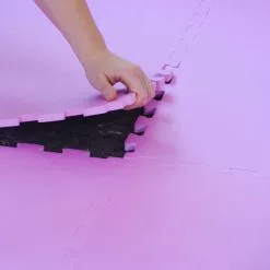 Eyepower Tapis Puzzle De Fitness 90x90cm Incl Embouts Extensible Protection Sol De Sport En Mousse EVA épais 12mm Rose - Pink -EYEPOWER Soldes Magasin 10978081 5