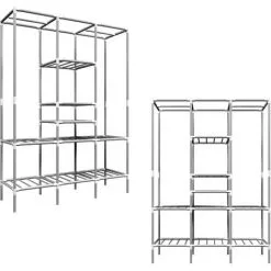 EYEPOWER Étagère De Rangement Ceder 128x44,5x178 Cm - Silber