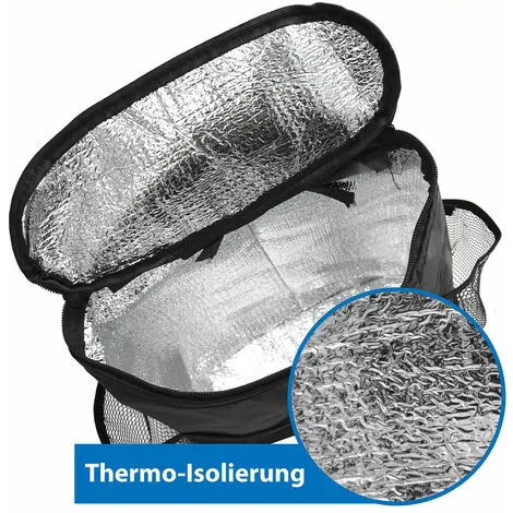 Eyepower Sac De Rangement Isotherme 25x26x12cm à Accrocher Au Siège-auto Noir - Schwarz 4 Eyepower Sac De Rangement Isotherme 25x26x12cm à Accrocher Au Siège-auto Noir - Schwarz – Image 4