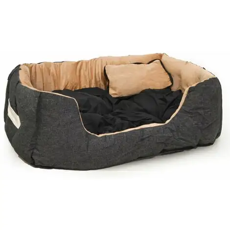 EYEPOWER Couchette Animale Niclas M Noir Et Beige 1 EYEPOWER Couchette Animale Niclas M Noir Et Beige