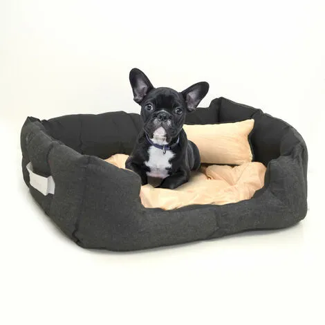 EYEPOWER Couchette Animale Niclas M Noir Et Beige - Beige 2 EYEPOWER Couchette Animale Niclas M Noir Et Beige - Beige – Image 2