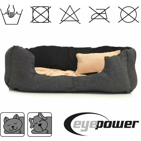 EYEPOWER Couchette Animale Niclas M Noir Et Beige - Beige 3 EYEPOWER Couchette Animale Niclas M Noir Et Beige - Beige – Image 3