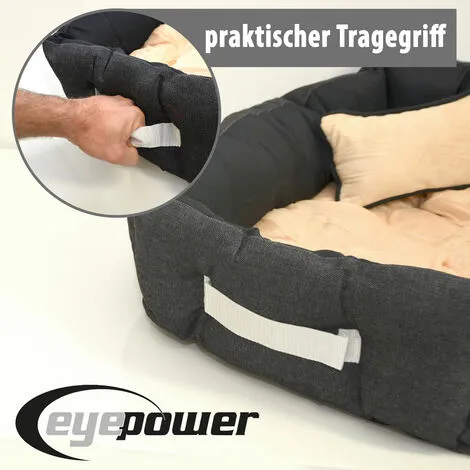 EYEPOWER Couchette Animale Niclas M Noir Et Beige - Beige 4 EYEPOWER Couchette Animale Niclas M Noir Et Beige - Beige – Image 4