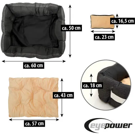 EYEPOWER Couchette Animale Niclas M Noir Et Beige - Beige 5 EYEPOWER Couchette Animale Niclas M Noir Et Beige - Beige – Image 5