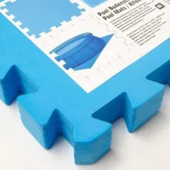 Eyepower Tapis Puzzle EVA Pour Recouvrir Protéger Fond Bord Piscine Douche | 1cm D'épaisseur Moelleux Antidérapante Imperméable 1qm Extensible | Bleu -EYEPOWER Soldes Magasin 11947270 4