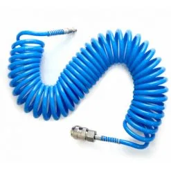 EYEPOWER 7.5m Tuyau D'Air Comprimé 1/4" 10 Bar PU Tuyau Spirale Flexible Pour Compresseur - Blau -EYEPOWER Soldes Magasin 12165872 3