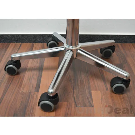 Eyepower Tabouret De Travail MST-403 Chaise Pivotante 360° Réglable En Hauteur Siège Rembourré Avec Roulettes | Poids Supporté 120 Kg | Idéal Pour Coiffeur Esthéticien Cabinet Médical | Blanc 5 Eyepower Tabouret De Travail MST-403 Chaise Pivotante 360° Réglable En Hauteur Siège Rembourré Avec Roulettes | Poids Supporté 120 Kg | Idéal Pour Coiffeur Esthéticien Cabinet Médical | Blanc – Image 5