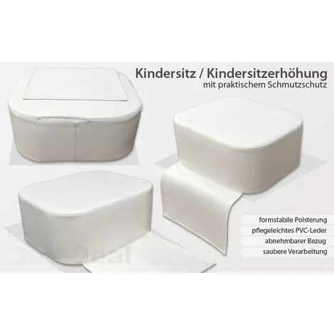 EYEPOWER Réhausseur De Coiffure Pour Enfant Blanc 4 EYEPOWER Réhausseur De Coiffure Pour Enfant Blanc – Image 4