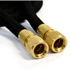 Eyepower Tuyau Pour Arroser élastique | Magic Hose Extensible 3 Fois Sa Longueur De 10m à 30m + Pistolet D'Arrosage | Connecteurs En Laiton | Noir - Schwarz -EYEPOWER Soldes Magasin 12736496 3