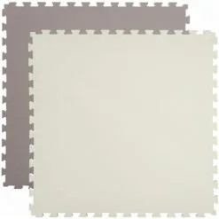 Eyepower Tapis Puzzle En Mousse EVA 90x90cm + Cadre | Infiniment Extensible Avec D'autres Tapis| Idéal Pour Pratiquer Sport Gymnastique Yoga Judo Physiothérapie Etc | Epaisseur 25mm | Pièces Détachables | 2 Couleurs Réversible Beige / Marron - Beige -EYEPOWER Soldes Magasin 12847548 4