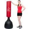 Eyepower Sac De Frappe Sur Pied Autoportant | 160 Cm De Haut | Sac Lourd De Boxe Arts Martiaux Kick Boxing Combat Entraînement Pour Adultes Avec Support De Sol | Rouge Noir - Rot