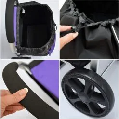 EYEPOWER Chariot De Courses En Aluminium Lilas - Lila -EYEPOWER Soldes Magasin 30606660 5