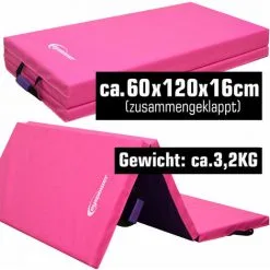 EYEPOWER Matelas De Sport 180*120*5cm Rose/aubergine - Pink 7 EYEPOWER Matelas De Sport 180*120*5cm Rose/aubergine - Pink -EYEPOWER Soldes Magasin 48840577 3
