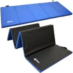 EYEPOWER Soldes Magasin 24 EYEPOWER Matelas De Sport Moelleux 300*100*5cm Bleu / Noir - Blau