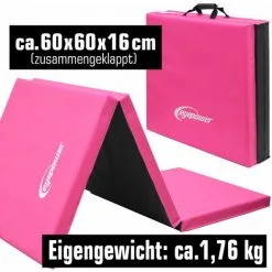 EYEPOWER Matelas De Sport 180*60*5cm Rose / Noir - Pink 7 EYEPOWER Matelas De Sport 180*60*5cm Rose / Noir - Pink -EYEPOWER Soldes Magasin 49704257 3