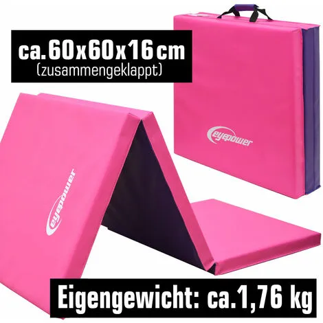 EYEPOWER Matelas De Sport 180*60*5cm Rose/aubergine - Pink 3 EYEPOWER Matelas De Sport 180*60*5cm Rose/aubergine - Pink – Image 3