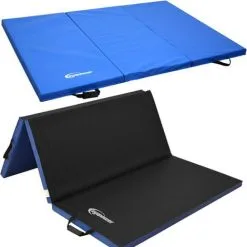 EYEPOWER Matelas De Sport Moelleux 180*120*5cm Bleu / Noir - Blau