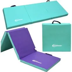 EYEPOWER Tapis De Fitness Pliantet 180*60*5cm Menthe/aubergine - Mint