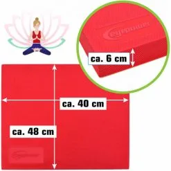 EYEPOWER Balance Pad En TPE 48*40*6cm Rouge - Rot -EYEPOWER Soldes Magasin 49704385 5