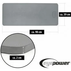 EYEPOWER Protège-genoux Gris XL 98x39x2cm - Grau -EYEPOWER Soldes Magasin 49704389 3