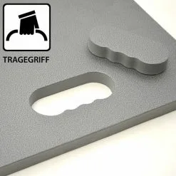 EYEPOWER Protège-genoux Gris XL 98x39x2cm - Grau -EYEPOWER Soldes Magasin 49704389 4