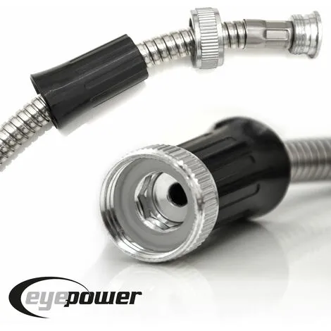 Eyepower Tuyau Arrosage Jardin 30m Sans Pli Acier Nettoyage Inoxydable Flexible - Silber 4 Eyepower Tuyau Arrosage Jardin 30m Sans Pli Acier Nettoyage Inoxydable Flexible - Silber – Image 4