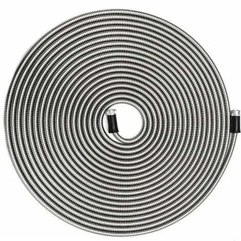 Eyepower Tuyau Arrosage Jardin 30m Sans Pli Acier Nettoyage Inoxydable Flexible - Silber 5 Eyepower Tuyau Arrosage Jardin 30m Sans Pli Acier Nettoyage Inoxydable Flexible - Silber – Image 5