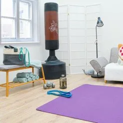 EYEPOWER 200x125 Grand Tapis De Sport - 6mm TPE Antidérapant - Tapis De Yoga Fitness XXL - Aubergine -EYEPOWER Soldes Magasin 51321116 4